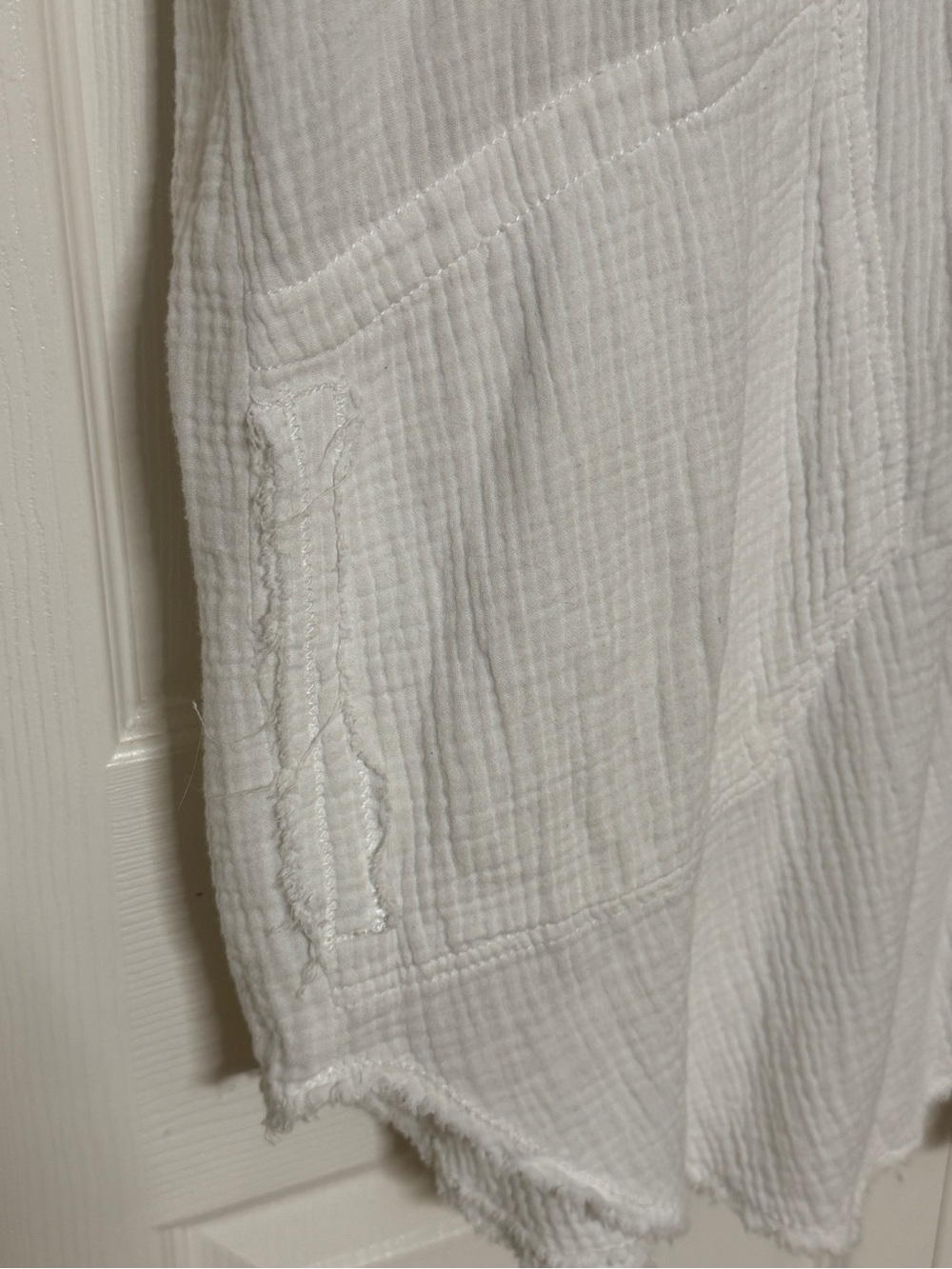 Free People We the Free Summer Daydream Shirt Gauze Beach Coastal Blouse Large - Picture 6 of 9